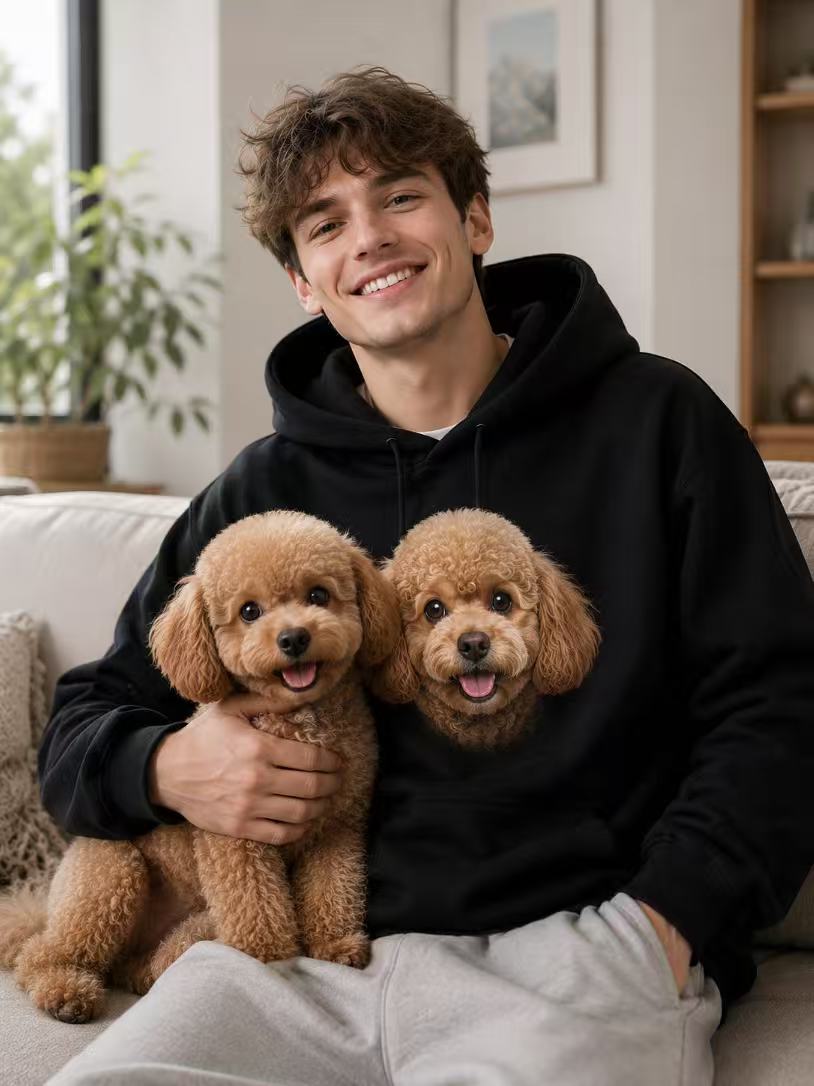 Custom Pet Portrait Hoddie